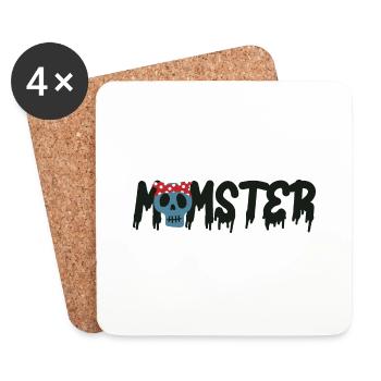 Halloween Momster - Mama is a monster - Coasters (set of 4) - white - Front