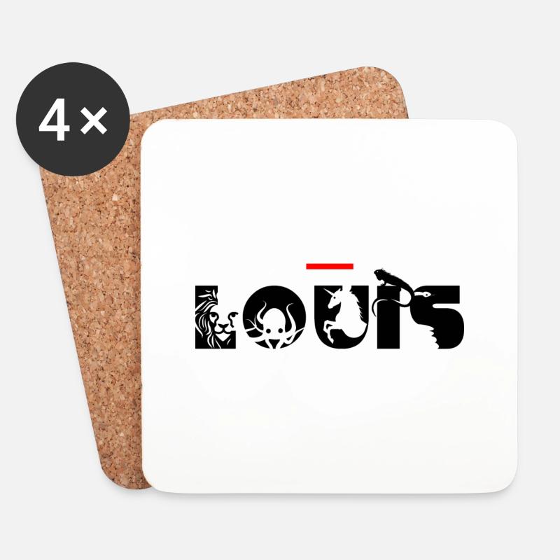 Louis - Untersetzer (4er-Set) - Weiß