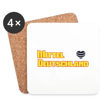 Mitteldeutschland - Untersetzer (4er-Set) - Weiß - Vorne