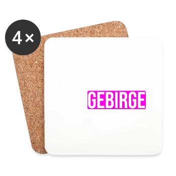 Erzgebirge Bergbau Logo - Untersetzer (4er-Set) - Weiß - Vorne