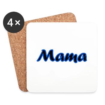 BONNE FÊTE MAMAN. MAMAN. FÊTE DES MÈRES - Dessous de verre (lot de 4) - blanc - Devant