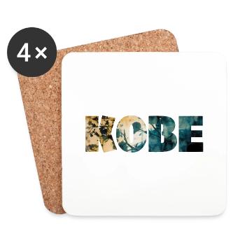 KOBE COLORFUL - Coasters (set of 4) - white - Front