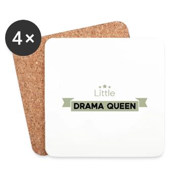 Little Drama Queen - Coasters (set of 4) - white - Front