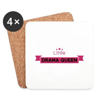 Little Drama Queen - Coasters (set of 4) - white - Front