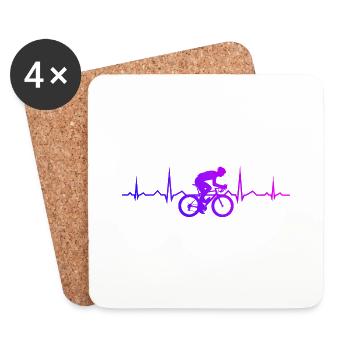 Women's Road Bike Road Bike Road Cyclist Road Bike - Coasters (set of 4) - white - Front