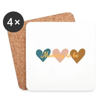 Mommy to be - Untersetzer (4er-Set) - Weiß - Vorne