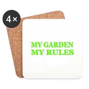 Garten - Untersetzer (4er-Set) - Weiß - Vorne