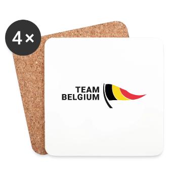 Team Belgium - Coasters (set of 4) - white - Front