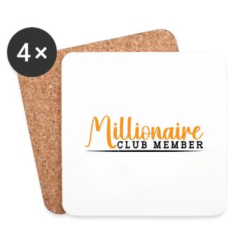 Millionaire Club Member 37 - Untersetzer (4er-Set) - Weiß - Vorne