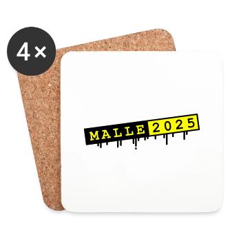 Malle 2025 - Dessous de verre (lot de 4) - blanc - Devant