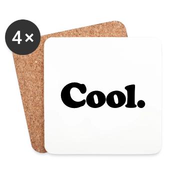 Cool - Dessous de verre (lot de 4) - blanc - Devant