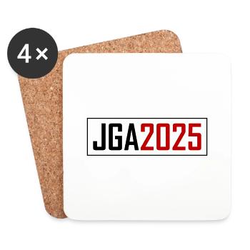 Jga 2025 Junggesellen Party - Untersetzer (4er-Set) - Weiß - Vorne