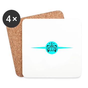 Pêche Hameçons Poisson - Dessous de verre (lot de 4) - blanc - Devant