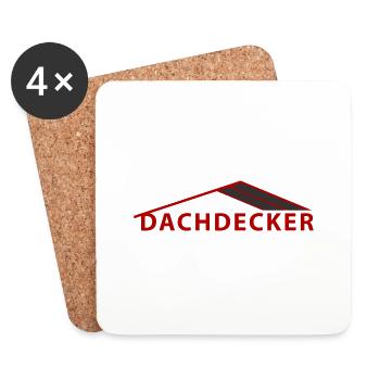 dachdecker_2 - Untersetzer (4er-Set) - Weiß - Vorne