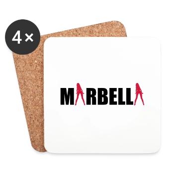 Marbella sexy Girls holiday Spain - Untersetzer (4er-Set) - Weiß - Vorne