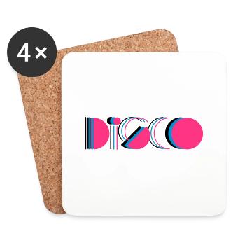 disco - Untersetzer (4er-Set) - Weiß - Vorne