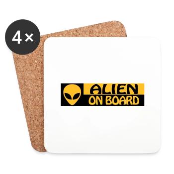 CONSEIL SUR ALIEN - Dessous de verre (lot de 4) - blanc - Devant