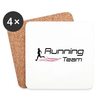 running team - Coasters (set of 4) - white - Front