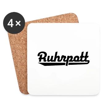 Ruhrpott - Untersetzer (4er-Set) - Weiß - Vorne