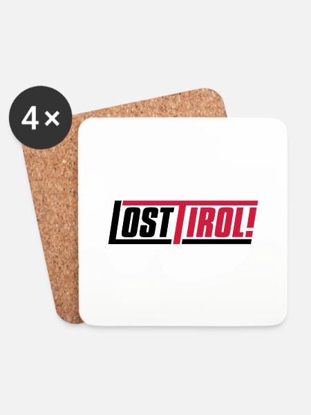 losttirol - Untersetzer (4er-Set) - Weiß