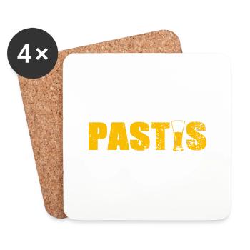 Pastis - Dessous de verre (lot de 4) - blanc - Devant