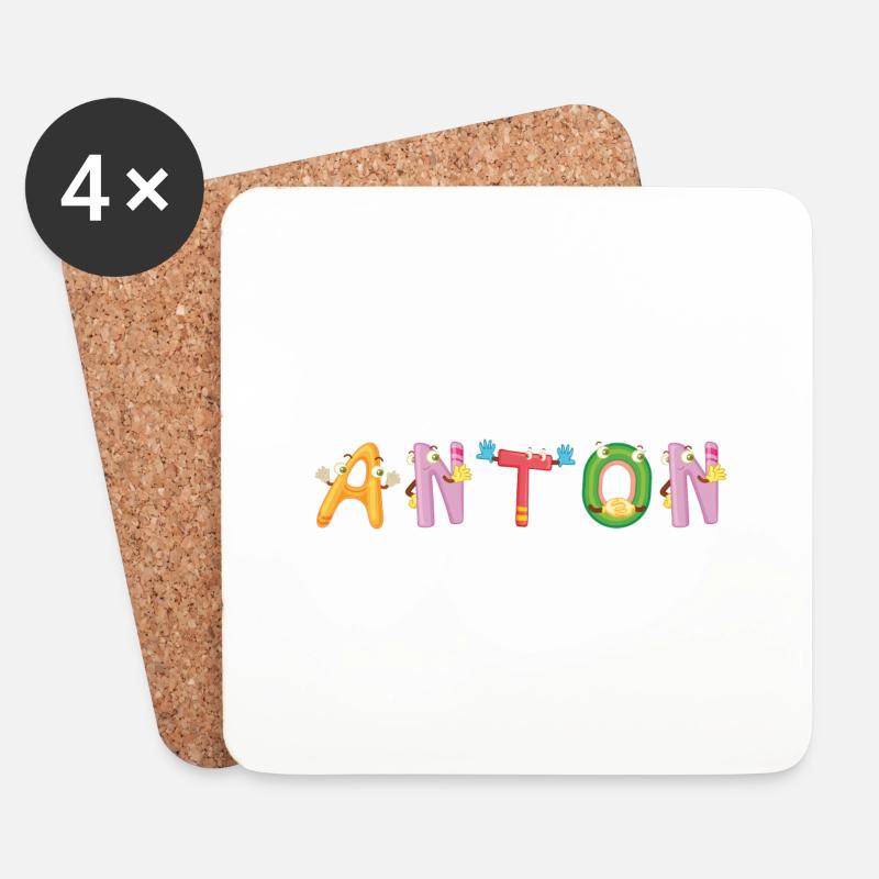 Anton - Untersetzer (4er-Set) - Weiß