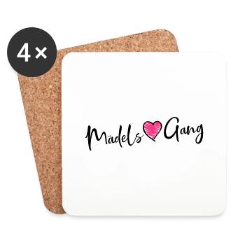 maedels gang heart - Untersetzer (4er-Set) - Weiß - Vorne