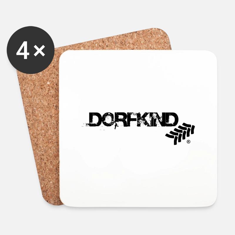Dorfkind by Aggro Chief (R) - Untersetzer (4er-Set) - Weiß