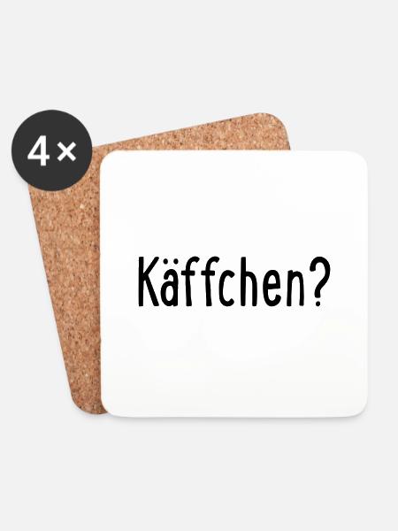 käffchen - Untersetzer (4er-Set) - Weiß