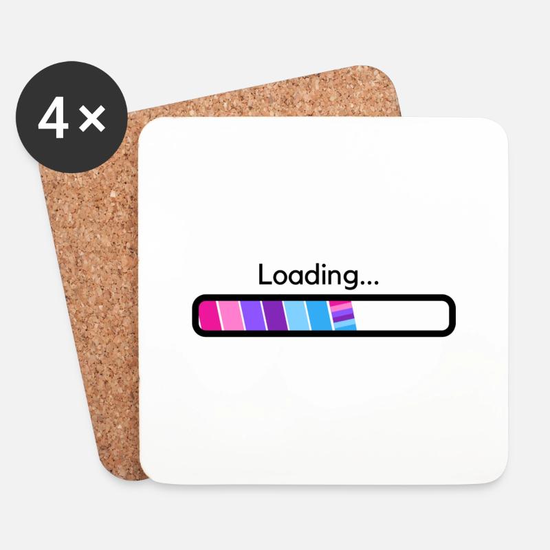 Bi energy Loading - Untersetzer (4er-Set) - Weiß