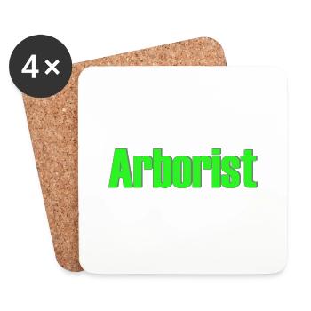 Arboriculteur - Dessous de verre (lot de 4) - blanc - Devant