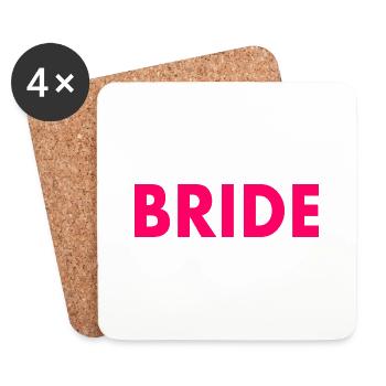 Bride - Untersetzer (4er-Set) - Weiß - Vorne