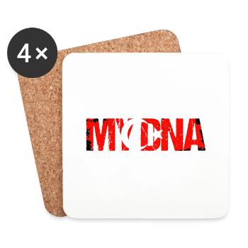 It's in my DNA Türkei Flaggen für Türken in - Untersetzer (4er-Set) - Weiß - Vorne