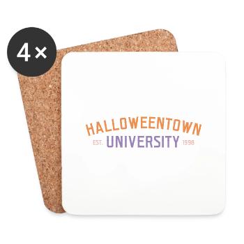 Université d’Halloweentown, rétro - Dessous de verre (lot de 4) - blanc - Devant