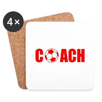 Coach - Dessous de verre (lot de 4) - blanc - Devant