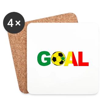 Football Senegal Goal - Coasters (set of 4) - white - Front