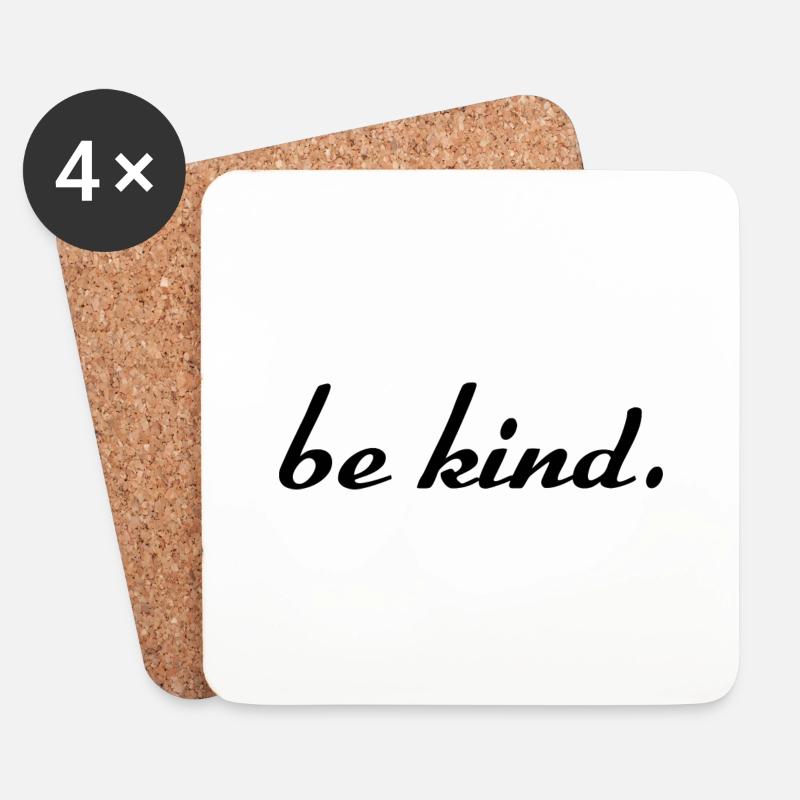 bekind - Untersetzer (4er-Set) - Weiß