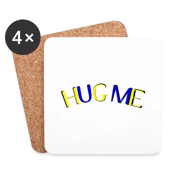 hug me - Untersetzer (4er-Set) - Weiß - Vorne