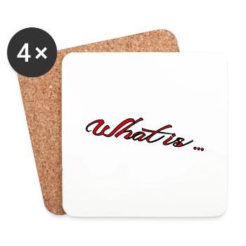 What is - Untersetzer (4er-Set) - Weiß - Vorne