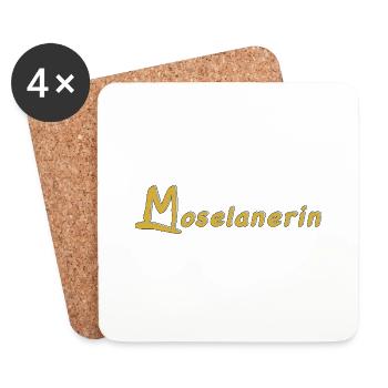 Moselanerin gold - Untersetzer (4er-Set) - Weiß - Vorne
