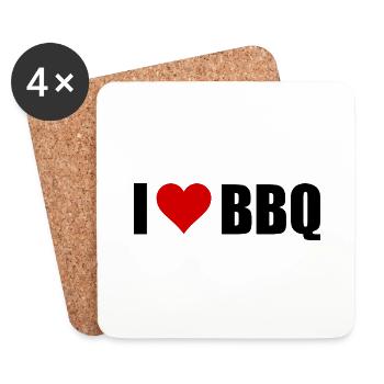 BBQ - Untersetzer (4er-Set) - Weiß - Vorne