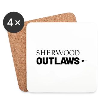 sherwood outlaws Dart - Untersetzer (4er-Set) - Weiß - Vorne