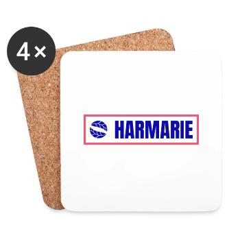 HARMARIE - Dessous de verre (lot de 4) - blanc - Devant