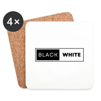 Black and White - Untersetzer (4er-Set) - Weiß - Vorne