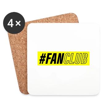 Fan Club Verein - Dessous de verre (lot de 4) - blanc - Devant