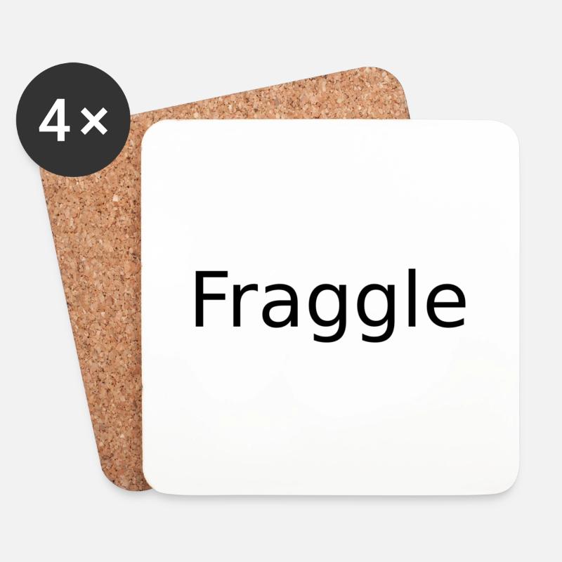 Fraggle - Untersetzer (4er-Set) - Weiß