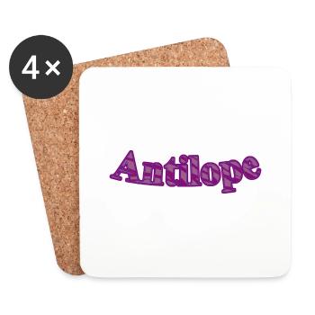 Antilope - Untersetzer (4er-Set) - Weiß - Vorne