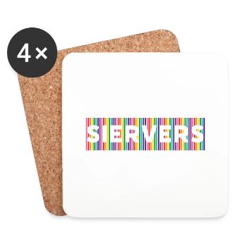 Sier verse - Coasters (set of 4) - white - Front