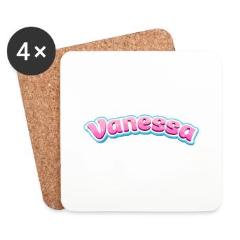 Vanessa Geschenk - Untersetzer (4er-Set) - Weiß - Vorne