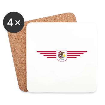 Illinois Fan T-Shirt – Show Love for Home - Coasters (set of 4) - white - Front
